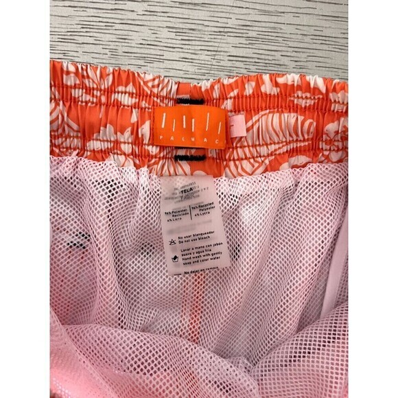 Palmacea Men's Orange Floral Bathing Trunks Size Large Swimwear New - Picture 4 of 7